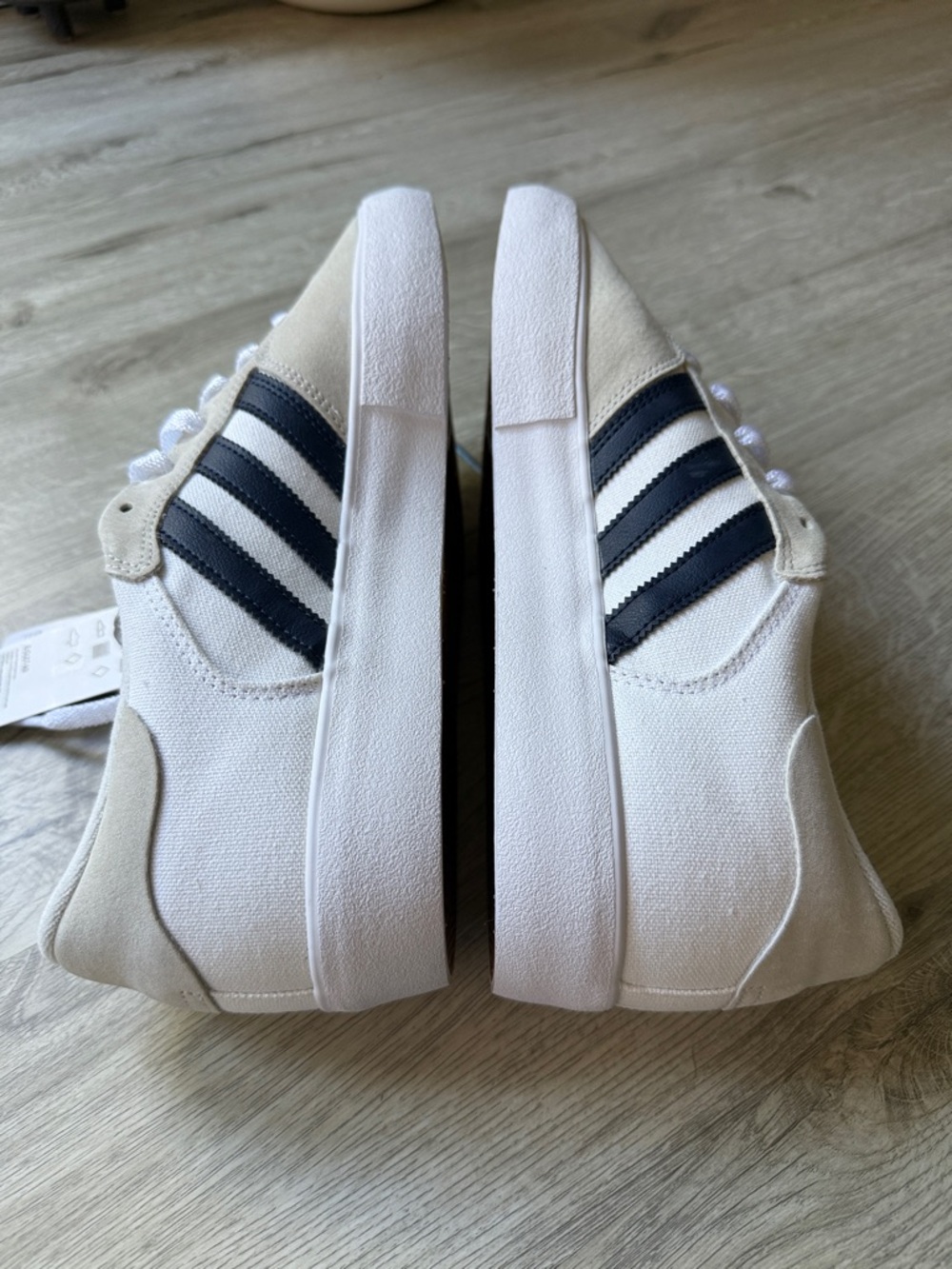NWB adidas Matchbreak Super Men’s 11 Womens 12.5 white navy skateboarding canvas - Picture 10 of 13